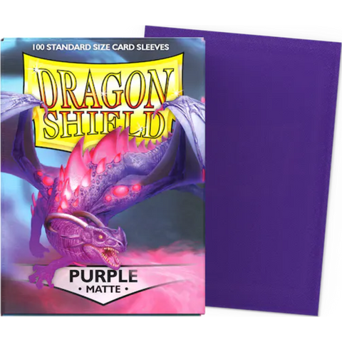 Dragon Shield - Purple Matte Standard Size Card Sleeves