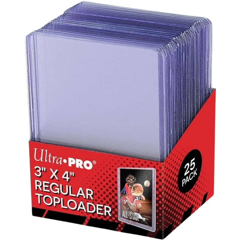 Ultra Pro 3"x 4" Toploaders - Clear Border (Set of 25)