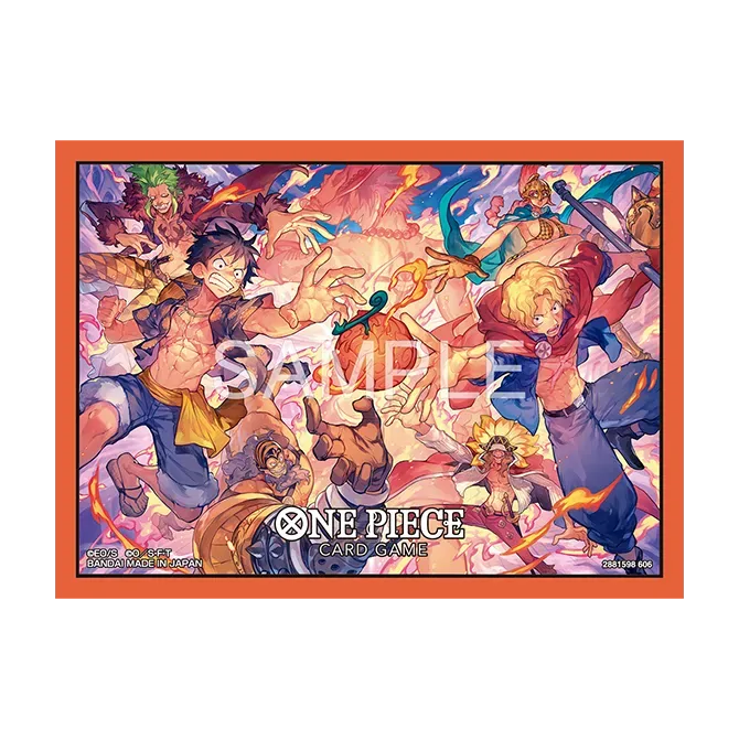 One Piece Card Game Limited Card Sleeve - Flame-Flame Fruit Coliseum Edition