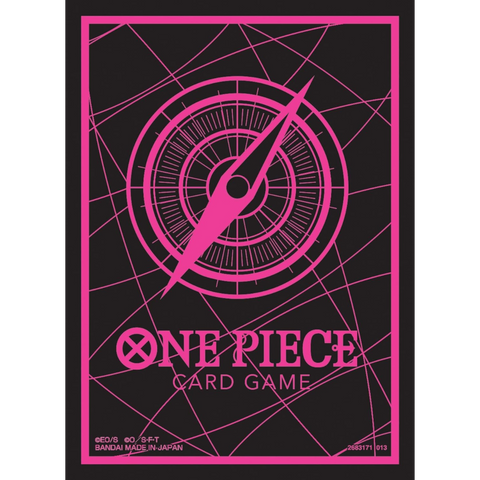 ONE PIECE Card Game Official Card Sleeve Standard Black & Pink