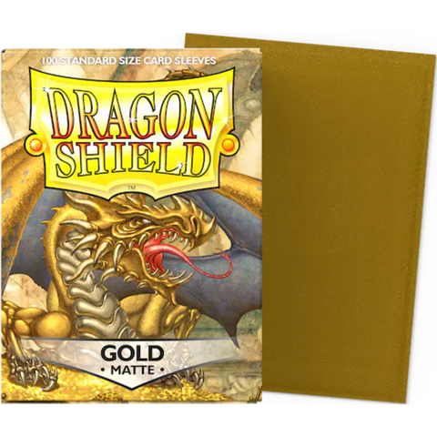 Dragon Shield - Gold Matte Standard Size Card Sleeves