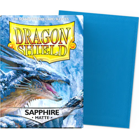 Dragon Shield - Sapphire Matte Standard Size Card Sleeves