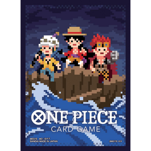 ONE PIECE Card Game Official Card Sleeve The Three Captains (Pixel Art)