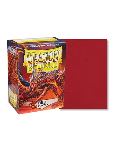 Dragon Shield - Red matte standard size card sleeves