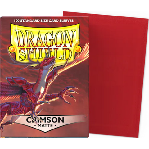 Dragon Shield - Crimson Matte Standard Size Card Sleeves