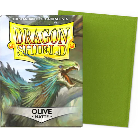 Dragon Shield - 올리브 매트 표준 크기 카드 슬리브