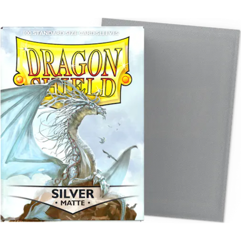 Dragon Shield - Silver Matte Standard Size Card Sleeves