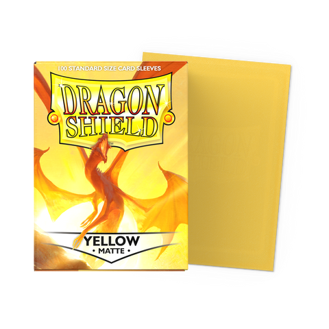 Dragon Shield - Yellow Matte Standard Size Card Sleeves