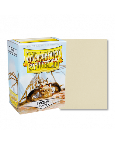 Dragon Shield - Ivory Matte standard size card sleeves