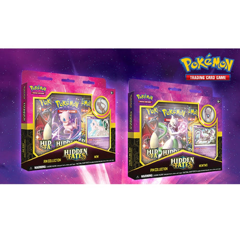 Pokemon TCG Hidden Fates Pin Collection – Mewtwo/Mew