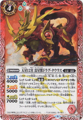 Battle Spirits - The RebornStarTwelveZodiac ThunderStarBeast Drag-Taurus [Rank:A]
